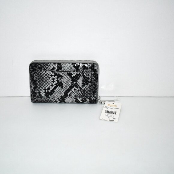 Michael Kors Zip Snake Card Case in Quarry Grey #32F4SJ6DOT NWT Details: Materia - Picture 4 of 5